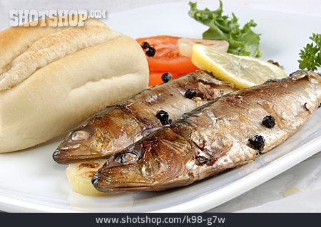 
                Gebraten, Fischgericht, Sardine                   