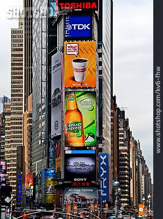 
                Leuchtreklame, Manhattan, Reklame                   