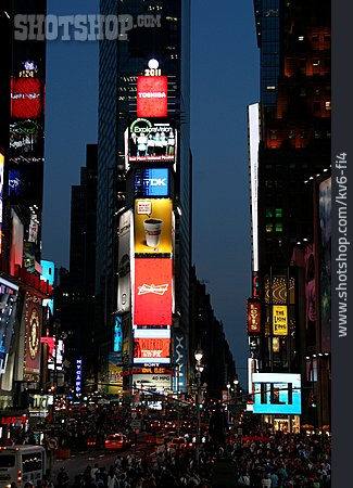 
                Leuchtreklame, Manhattan, Times Square                   