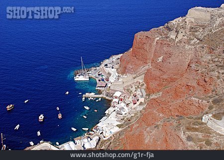 
                Santorini, Griechenland, ägäis, Ammoudi                   