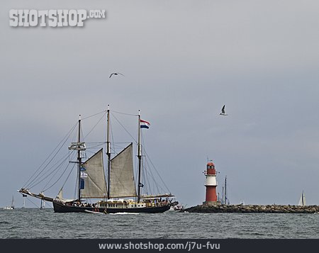 
                Segelschiff, Warnemünde, Hanse Sail                   
