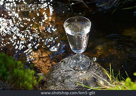 
                Wasserglas, Quellwasser, Naturnah                   
