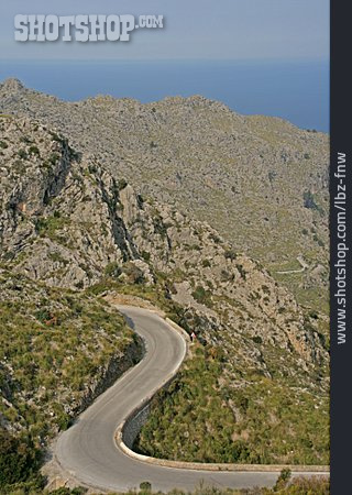 
                Mallorca, Serra De Tramuntana, Serpentinenstraße                   