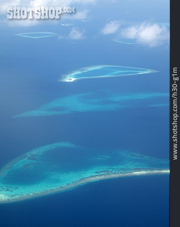 
                Insel, Sandbank, Malediven                   