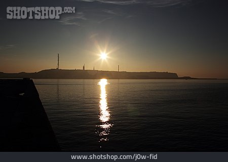 
                Sonnenuntergang, Nordsee, Helgoland                   