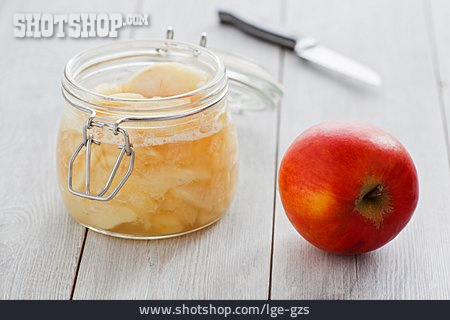 
                Apfel, Einmachglas, Apfelkompott                   