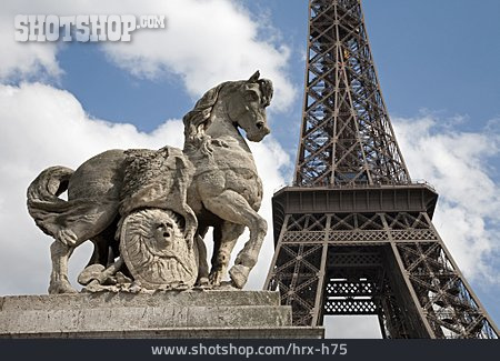 
                Statue, Paris, Eiffelturm                   