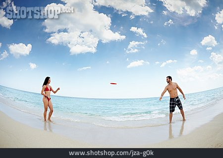 
                Strand, Frisbee, Werfen                   