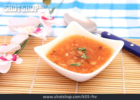
                Suppe, Chinesische Küche, Sauer-scharf-suppe                   