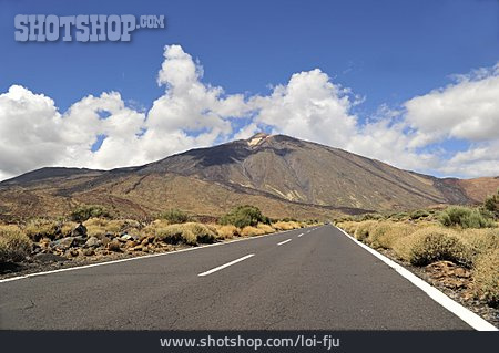 
                Vulkan, Teneriffa, Landstraße, El Teide                   