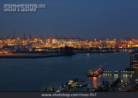 
                Logistik, Containerschiff, Frachthafen                   