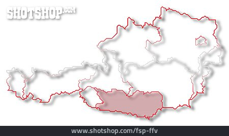 
                österreich, Kärnten, österreichkarte                   