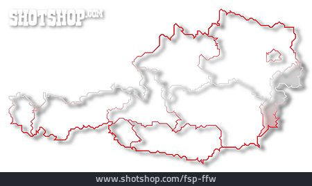 
                österreich, Burgenland, österreichkarte                   