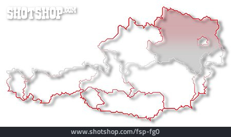 
                österreich, Niederösterreich, österreichkarte                   