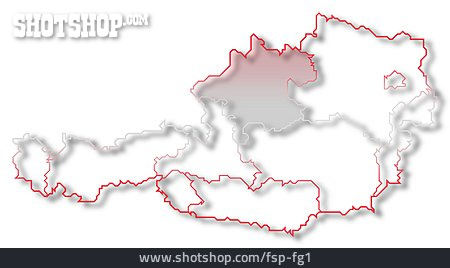 
                österreich, Oberösterreich, österreichkarte                   