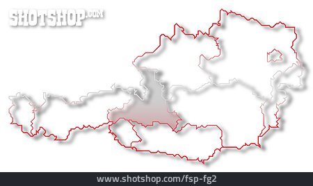 
                österreich, Salzburg, österreichkarte                   