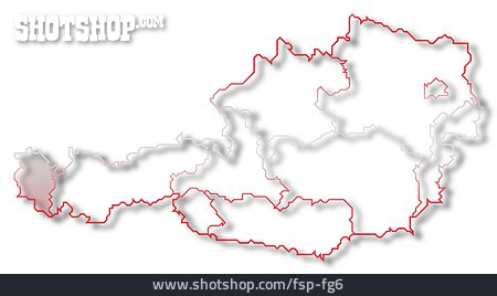 
                österreich, Vorarlberg, österreichkarte                   