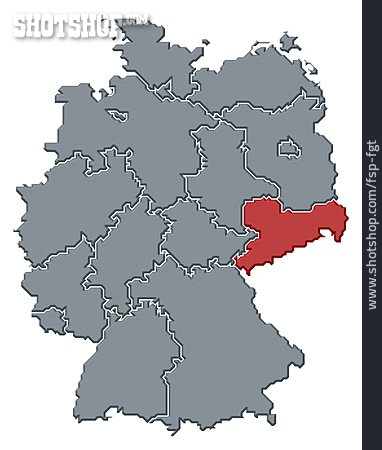 
                Deutschland, Sachsen, Deutschlandkarte                   