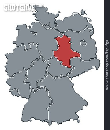 
                Deutschland, Sachsen-anhalt, Deutschlandkarte                   