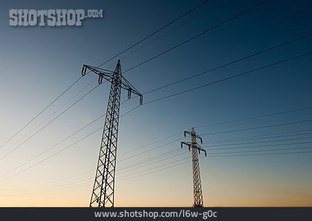 
                Strommast, Stromleitung, Freileitungsmast                   