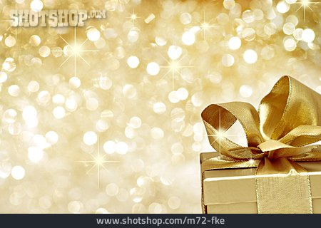 
                Golden, Glitter, Christmas Present                   