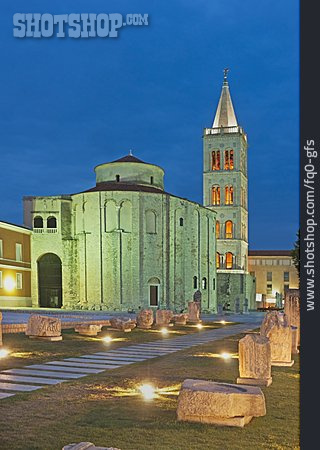 
                Archäologie, Kirche, Zadar, Forum                   