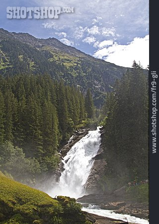 
                Wasserfall, österreich, Krimmler Wasserfälle                   
