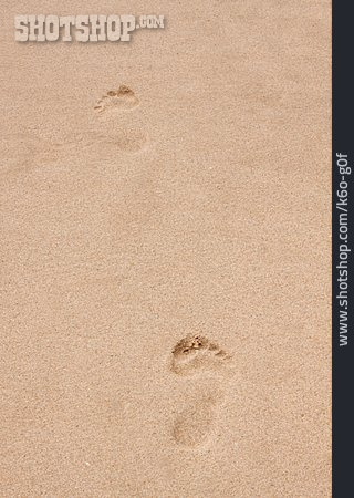 
                Sand, Fußspur, Fußabdruck                   
