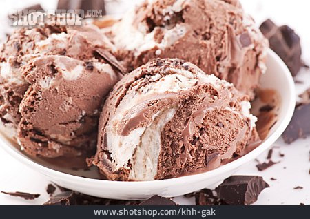 
                Eiscreme, Eiskugel, Schokoladeneis                   