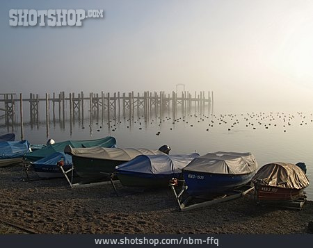 
                Boot, Morgenstimmung, Bodensee                   