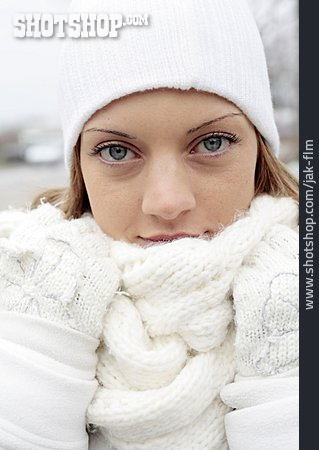 
                Young Woman, Woman, Winter, Scarf, Winter Clothing                   
