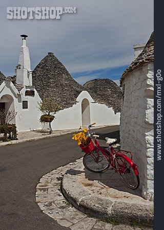 
                Fahrrad, Alberobello, Trulli                   