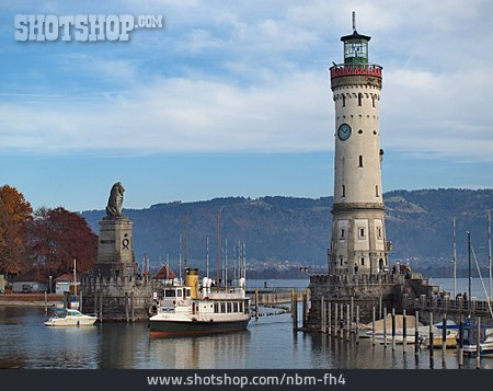 
                Leuchtturm, Bodensee, Hafeneinfahrt                   