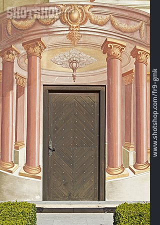
                Eingang, Wandmalerei, Lüftlmalerei, Pilatushaus                   