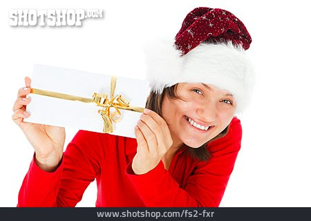 
                Weihnachtsgeschenk, Weihnachtsfrau                   