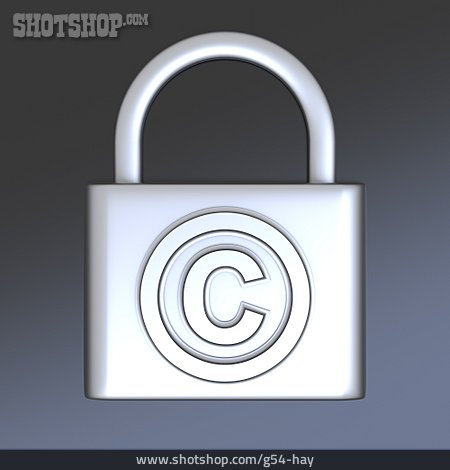 
                Datenschutz, Sicherheitsschloss, Urheberrecht                   