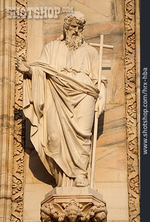 
                Skulptur, Apostel, Heiliger Andreas                   