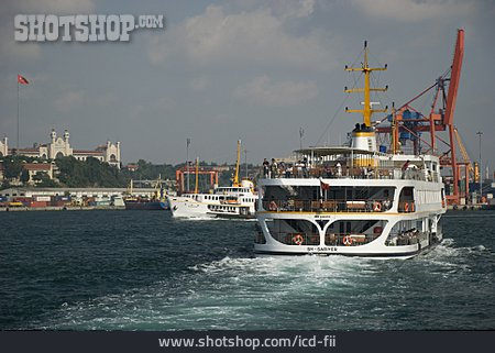 
                Hafen, Fähre, Bosporus, Istanbul                   
