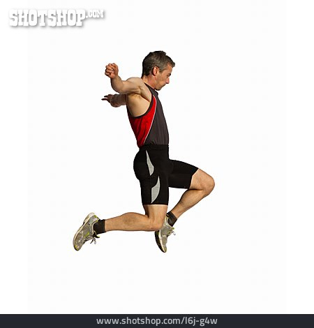 
                Springen, Sportler, Weitsprung, Dreisprung                   