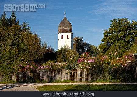 
                Kloster, Klostergarten, Frauenwörth, Benediktinerinnenkloster                   