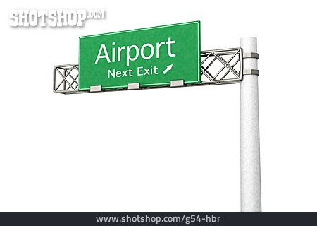 
                Transport & Verkehr, Flughafen, Ausfahrt                   