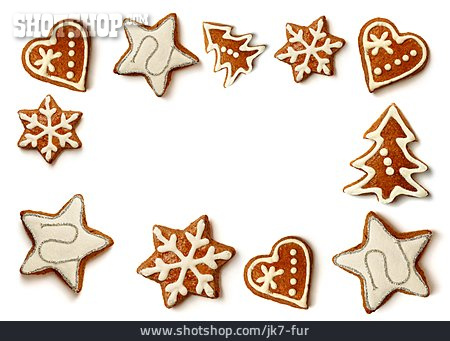 
                Copy Space, Frame, Christmas Cookies                   