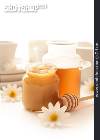 
                Honig, Honigglas, Blütenhonig                   