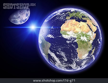 
                Erde, 3d-rendering, Globus                   