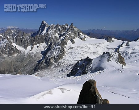 
                Alpen, Aiguille Du Midi, Mont-blanc-gruppe                   