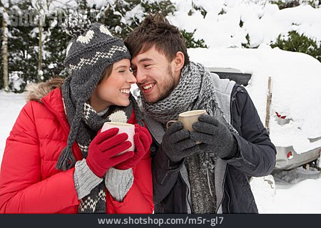 
                Paar, Winterlich, Partnerschaft                   