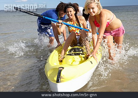 
                Teenager, Friends, Kayak, Summer Holidays, Clique                   