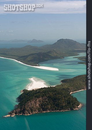 
                Island, Whitsunday Islands, Whitehaven Beach, Hill Inlet                   