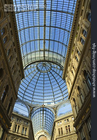 
                Glasdach, Einkaufspassage, Galleria Umberto I                   