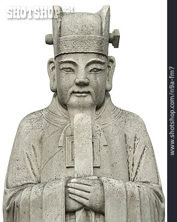 
                Steinskulptur, Samurai                   
